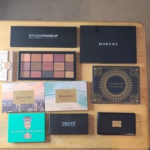 Mixed Lot of 10 Eyeshadow Palettes. Morphe, Wander